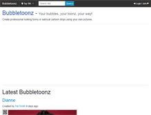 Tablet Screenshot of bubbletoonz.com